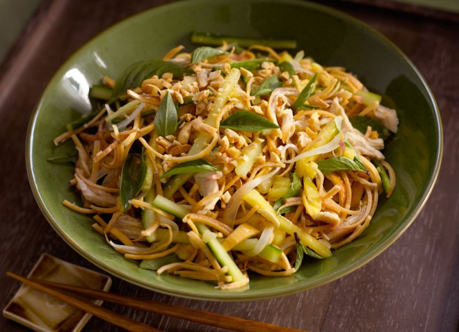 Vietnamese banana blossom salad